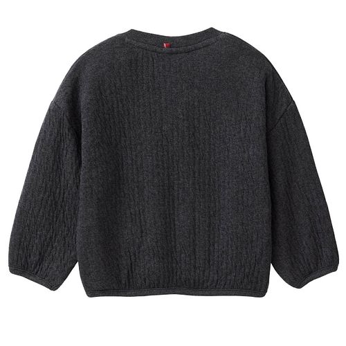 Warmes Sweatshirt anthrazit meliert