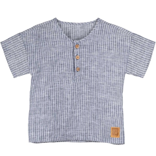 Musselin Shirt kurzarm