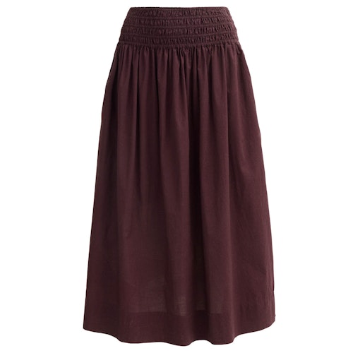 Midi-Rock Damen salbei-grün