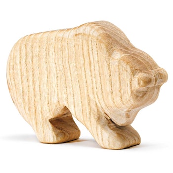 Holzfigur Bär unbehandelt  7 cm hoch