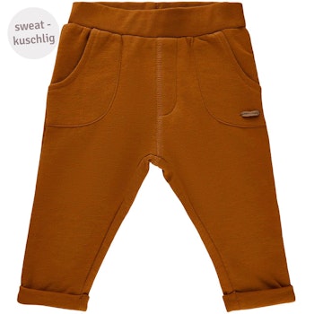 Babyhose Sweat in rostbraun
