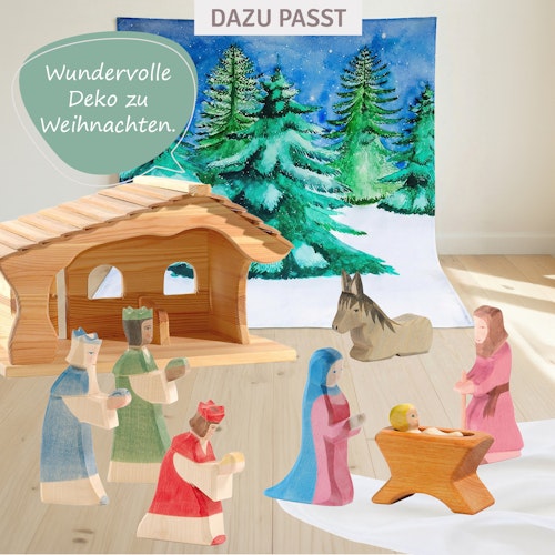 Spieltuch Bio-Baumwolle Tannenbaum 100 x 100 cm