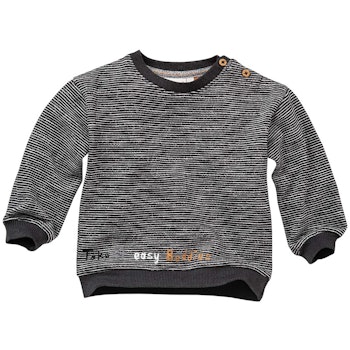 Warmes Sweatshirt Ringel anthrazit