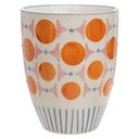 Vorschaubild Becher RETROFLORIA Punkte orange 150 ml stapelbar