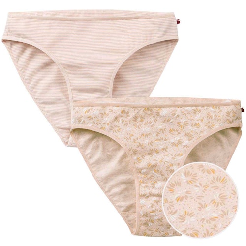 Doppelpack Damenslips Blüten