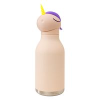 Bestie Bottle Edelstahltrinkflasche mit Trinkhalm Einhorn 460 ml
