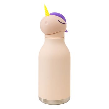 Bestie Bottle Edelstahltrinkflasche mit Trinkhalm Einhorn 460 ml