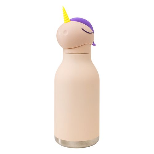 Bestie Bottle Edelstahltrinkflasche mit Trinkhalm Einhorn 460 ml