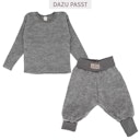 Vorschaubild Babyhose Wollplüsch breite Bündchen