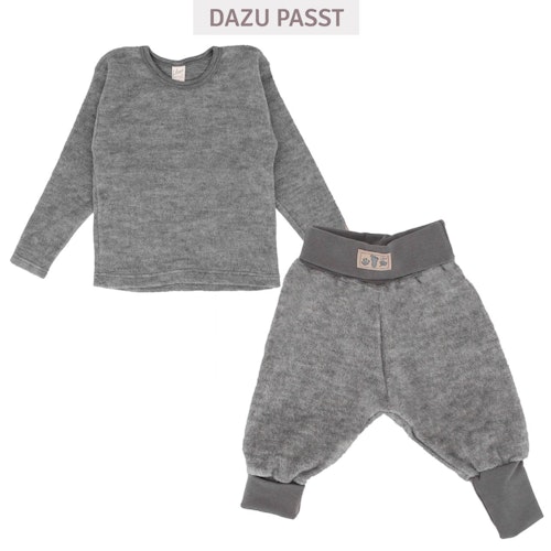 Babyhose Wollplüsch breite Bündchen