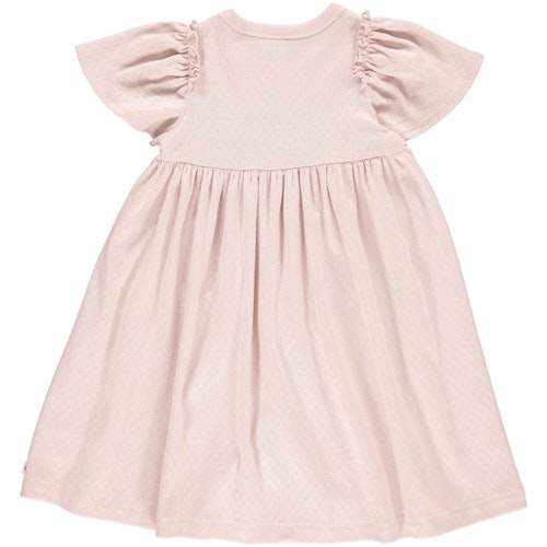 Edles kurzarm Flatterkleid Pointelle