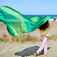 Großes Spieltuch Seide Wald 178 x 89 cm