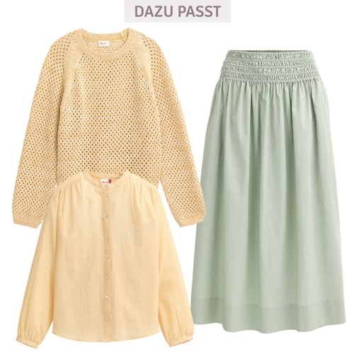 Edle Damen Bluse gelb