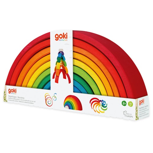 Regenbogen Bausteine 11 teilig 33,5 cm