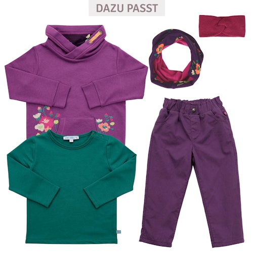 Blumen Schlauchschal zum Wenden