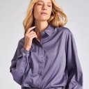 Vorschaubild Edle Damen Satinbluse