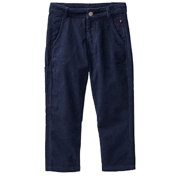 Robuste Feincord Hose dunkelblau