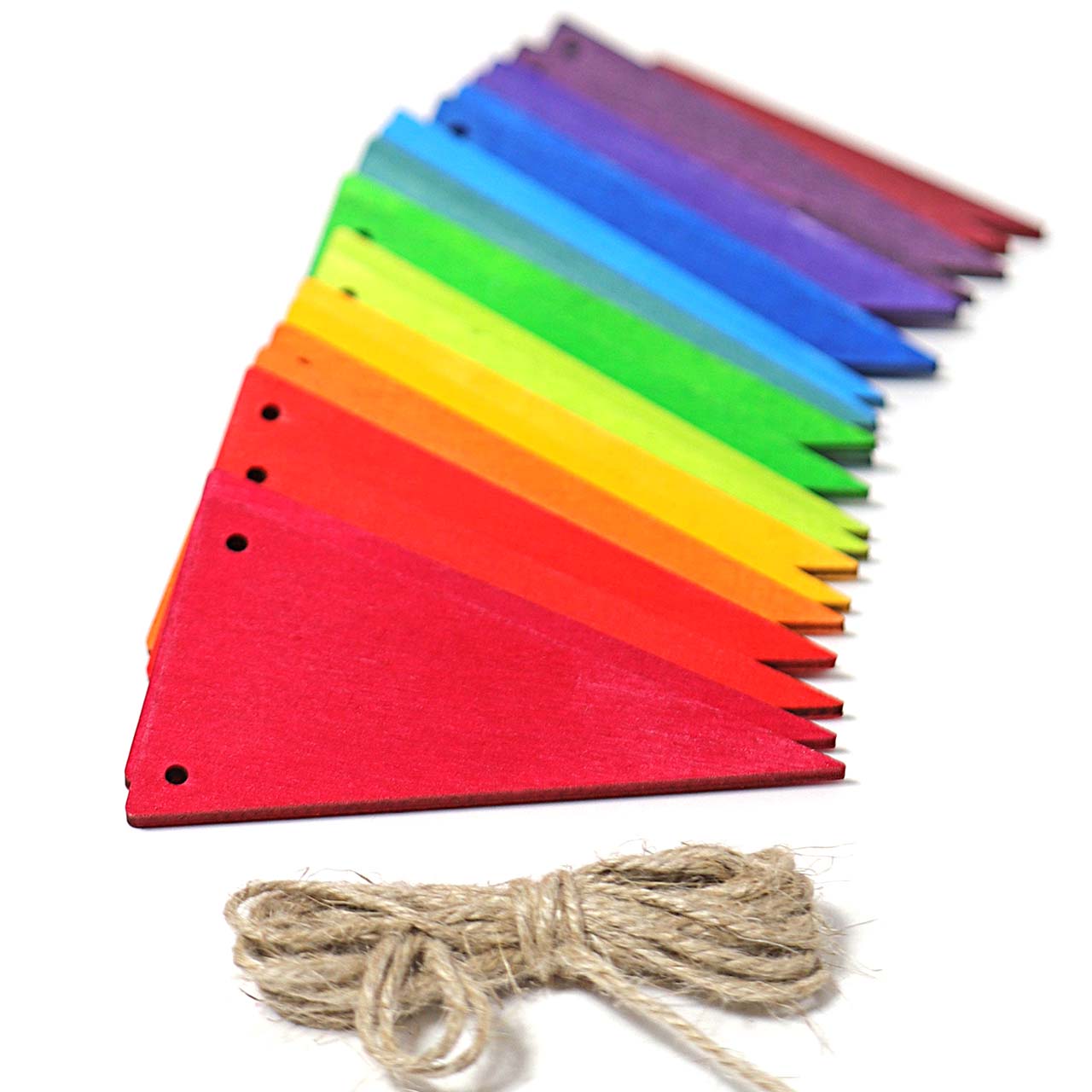 Wimpelkette Kindergeburtstag Deko bunt (1,30 m)