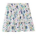 Vorschaubild Rock Gummibund leicht tropische Blüten