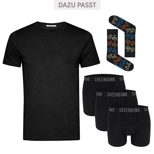 Herren - Unterhosen 3er-Set - Bio-Baumwolle/Elasthan - Trunks