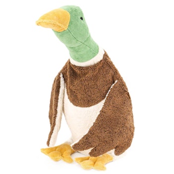 XL Kuscheltier & Wärmekissen Dinkelspelz Erpel 74 cm