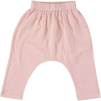 Leichte Musselin Hose in rosa