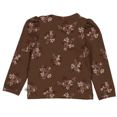 Langarmshirt Puffärmel Blümchen
