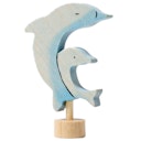 Vorschaubild Grimms Stecker Delfine grau-hellblau
