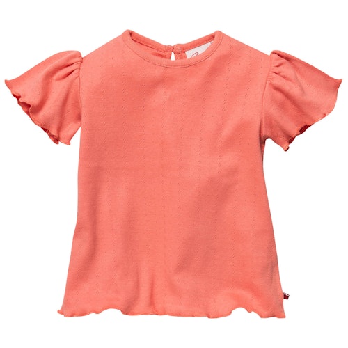 Edles Ajour T-Shirt Rüschenärmel