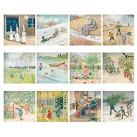 12 StoryLux Silhouetten das ganze Jahr über von Elsa Beskow