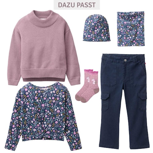 Weite Twill Cargohose