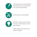 Vorschaubild Bastelset Lichterkette zum Prickeln - Kegel