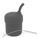Vorschaubild Trinkhalmbecher Silikon 150 ml grau