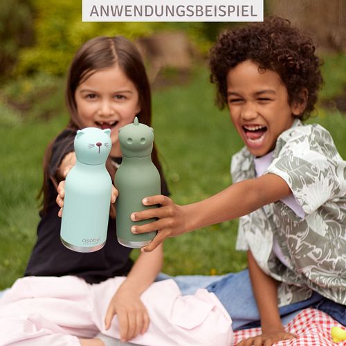 Bestie Bottle Edelstahltrinkflasche mit Trinkhalm Einhorn 460 ml