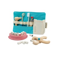 Kinder Zahnarzt Set aus Holz mit Tasche ab 3 Jahre