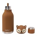 Vorschaubild Bestie Bottle Edelstahltrinkflasche mit Trinkhalm Fuchs 460 ml