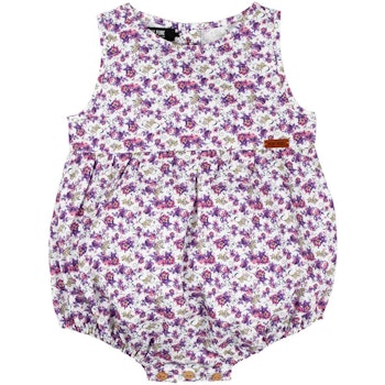 Leichter Beachbody Blumen ohne Arm lila