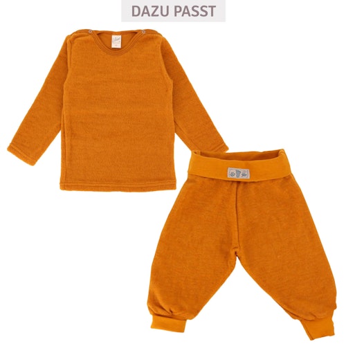 Babyhose Wollplüsch breite Bündchen