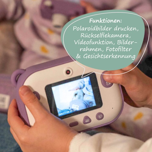 Digitalkamera ab 5 Jahre mit Sofort-Druck-Funktion lila