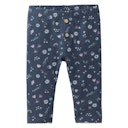 Vorschaubild Edle Rippe Leggings Blümchen