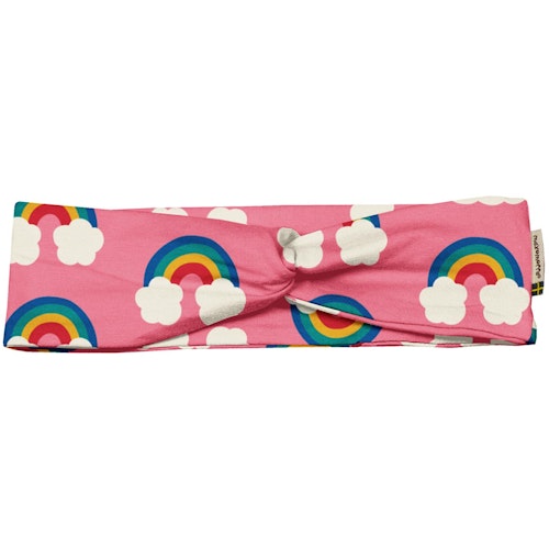 Elastisches Haarband Regenbogen rosa
