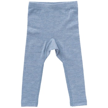 Wolle Seide Leggings hellblau