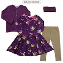 Vorschaubild Flatterkleid langarm Pferde