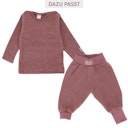 Vorschaubild Babyhose Wollplüsch breite Bündchen