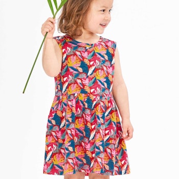 Leichtes Kleid bunte Blätter