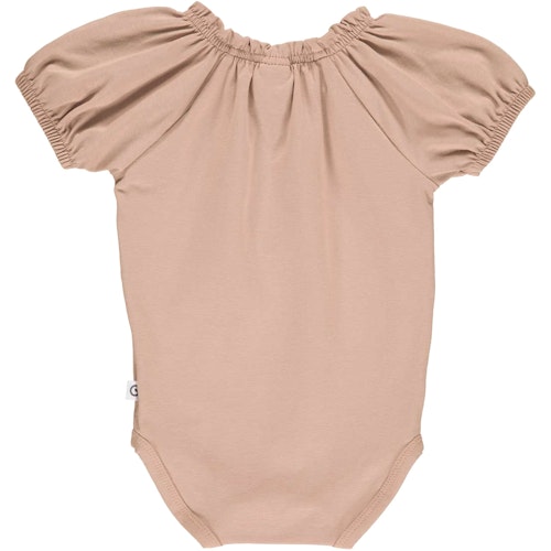 Kurzarmbody Puffärmelchen elastischer Kopfbereich