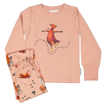 Zweiteiliger Schalfanzug Mama Muh und die Krähe rosa