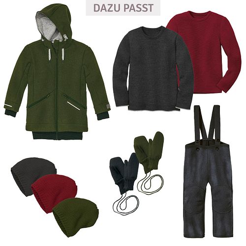 Jacke Disana langarm Schurwolle Uni