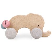 Holzfahrzeug Elefant – mit Glöckchen