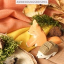 Vorschaubild Jahreszeitentücher Wolle 3 Stück 75 x 75 cm – Herbst